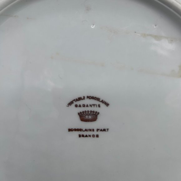 VTG Paris L'Arc De Triomphe Scalloped Decorative Porcelain Plate 9" Collectible - Picture 9 of 13